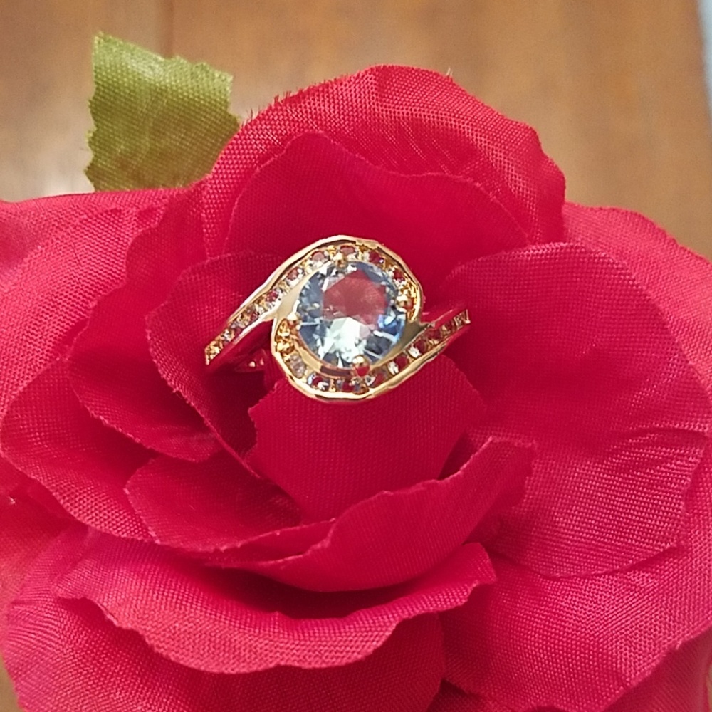 Aquamarine Ring in 14K GF